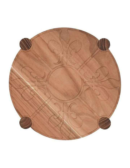 Fleur De Lis Trivet Teak 20cm