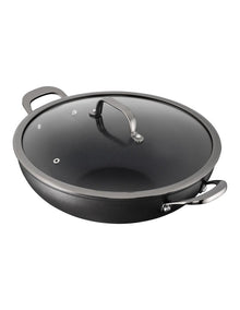 ARCTEC Forged 32cm Wok with Lid & Protector - Black