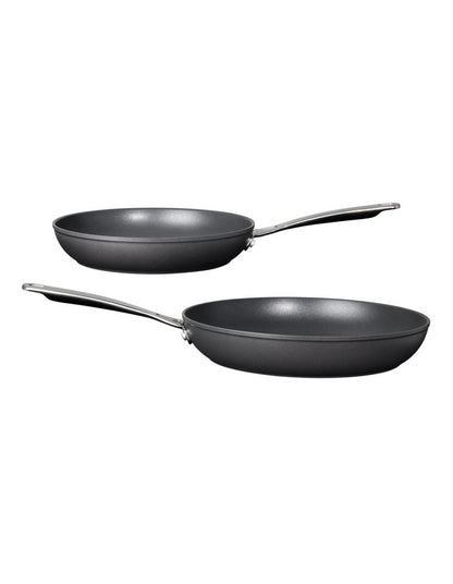 ARCTEC 28cm & 24cm Fry Pack and 2 Pot Protectors  Black
