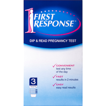 First Response Pregnancy Test Dip Read 3 pack
