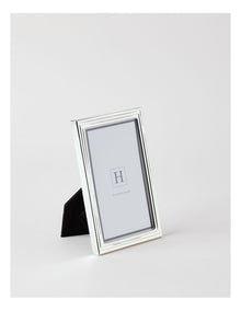 Radiance Ridged Metal Photo Frame 10x15cm in Silver
