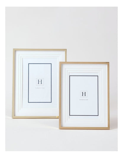Triple Mat Look Frame 10x15cm in Gold
