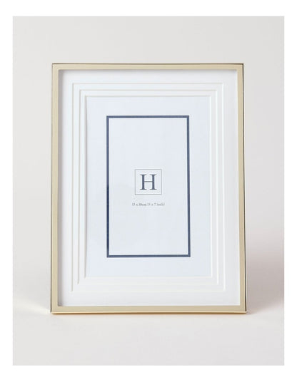 Triple Mat Look Frame 13x18cm in Gold