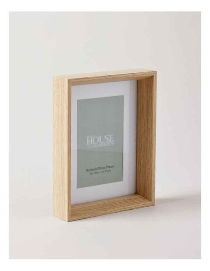 Outback MDF Wood Photo Frame 10x15cm in Brown