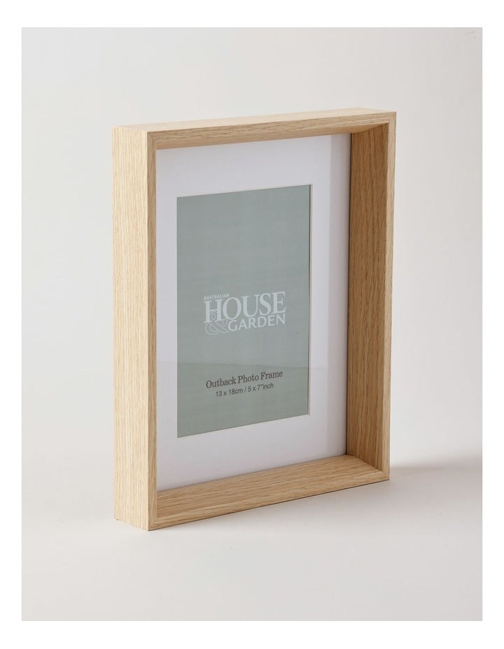 Outback MDF Wood Photo Frame 13x18cm in Brown