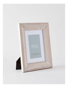 White Wash Timber Photo Frame 10x15cm in White
