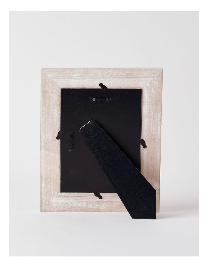 White Wash Timber Photo Frame 10x15cm in White