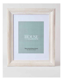 White Wash Timber Photo Frame 20x25cm in White