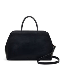 Liverpool Street Icon Medium Ziptop Grab Bag in Black