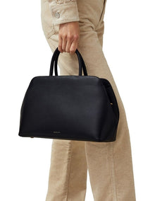 Liverpool Street Icon Medium Ziptop Grab Bag in Black