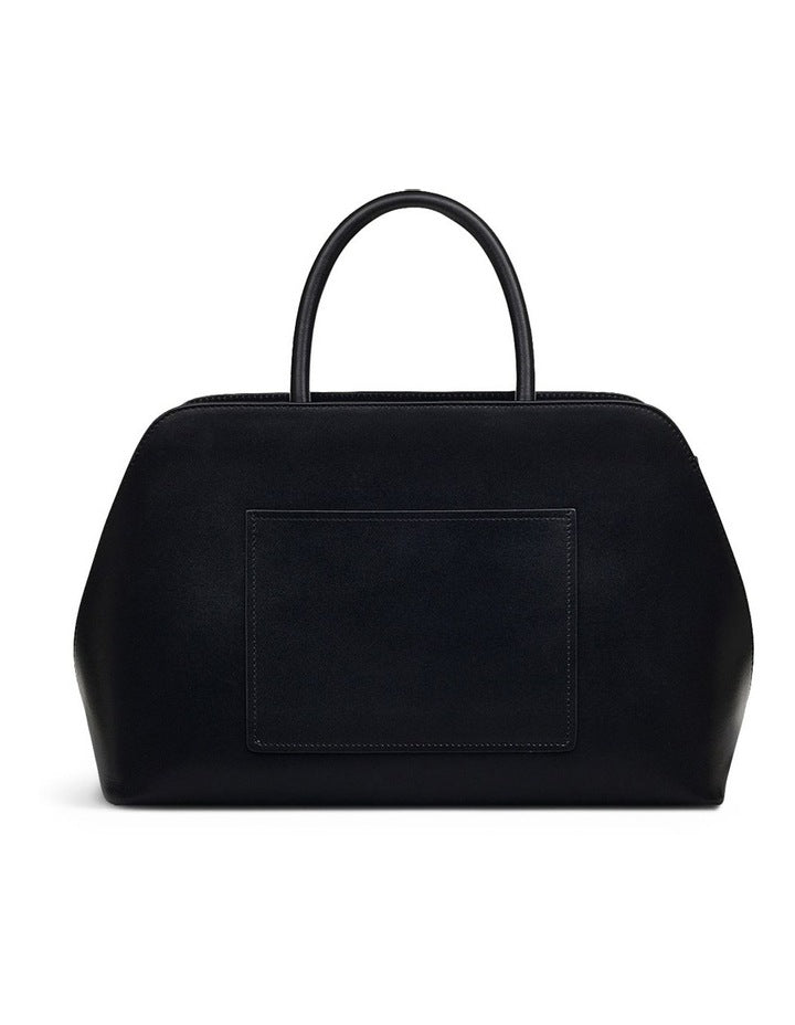 Liverpool Street Icon Medium Ziptop Grab Bag in Black