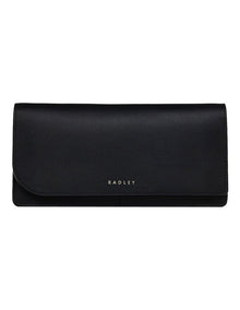 Large Pockets Bifold Matinee Purse in Black