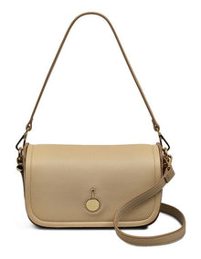 Bathurst Mews Small Flapover Crossbody Bag in Stone