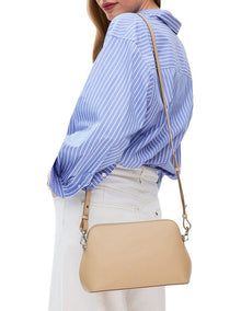 Liverpool Street Medium Ziptop Crossbody in Stone