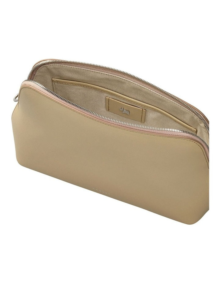 Liverpool Street Medium Ziptop Crossbody in Stone