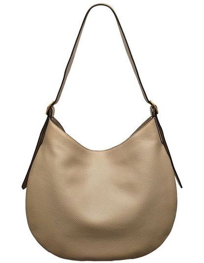 Kensington Place Suede Large Open Top Shoulder Bag in Stone