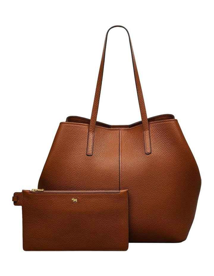 Dukes Place Large Open Top Tote in Tan