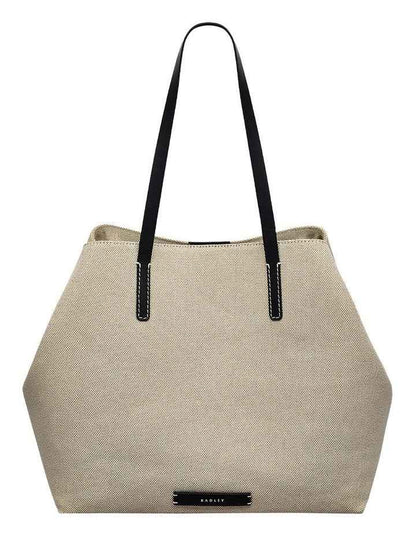 Dukes Place Large Open Top Tote in Beige