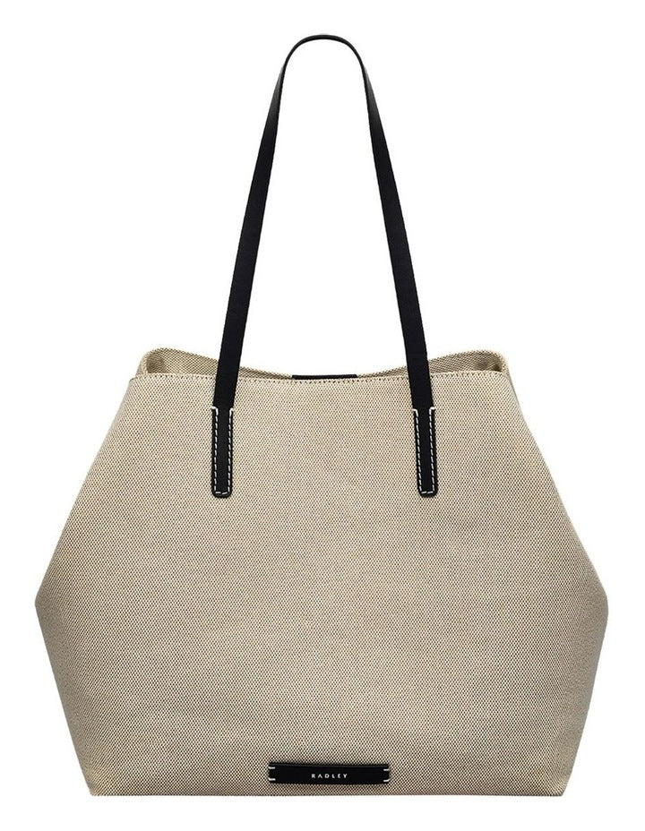 Dukes Place Large Open Top Tote in Beige