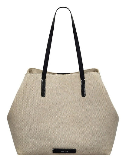 Dukes Place Large Open Top Tote in Beige