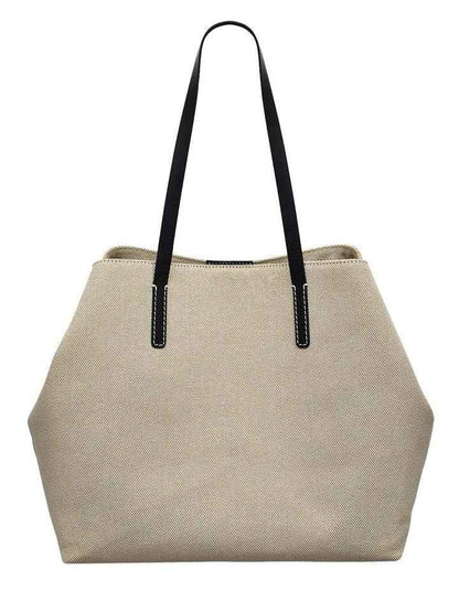 Dukes Place Large Open Top Tote in Beige