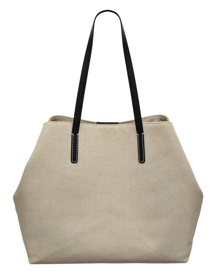 Dukes Place Large Open Top Tote in Beige