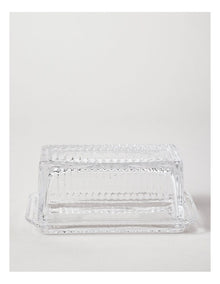 Glass Butter Dish in Clear