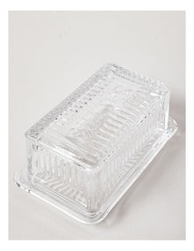 Glass Butter Dish in Clear