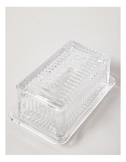 Glass Butter Dish in Clear