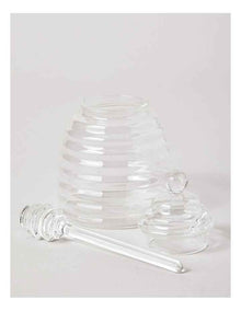 Glass Honey Pot in Clear