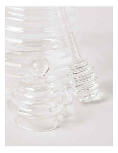 Glass Honey Pot in Clear