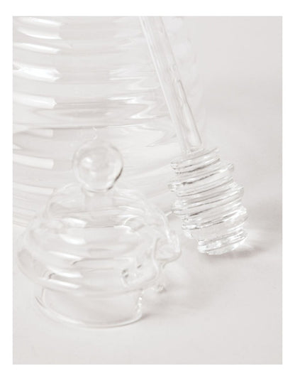 Glass Honey Pot in Clear