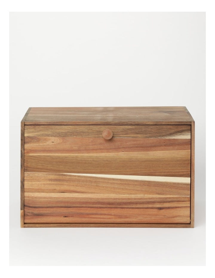 Acacia Wood Bread Bin in Natural