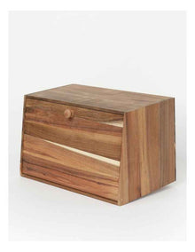 Acacia Wood Bread Bin in Natural