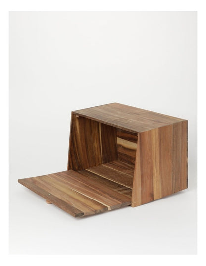 Acacia Wood Bread Bin in Natural