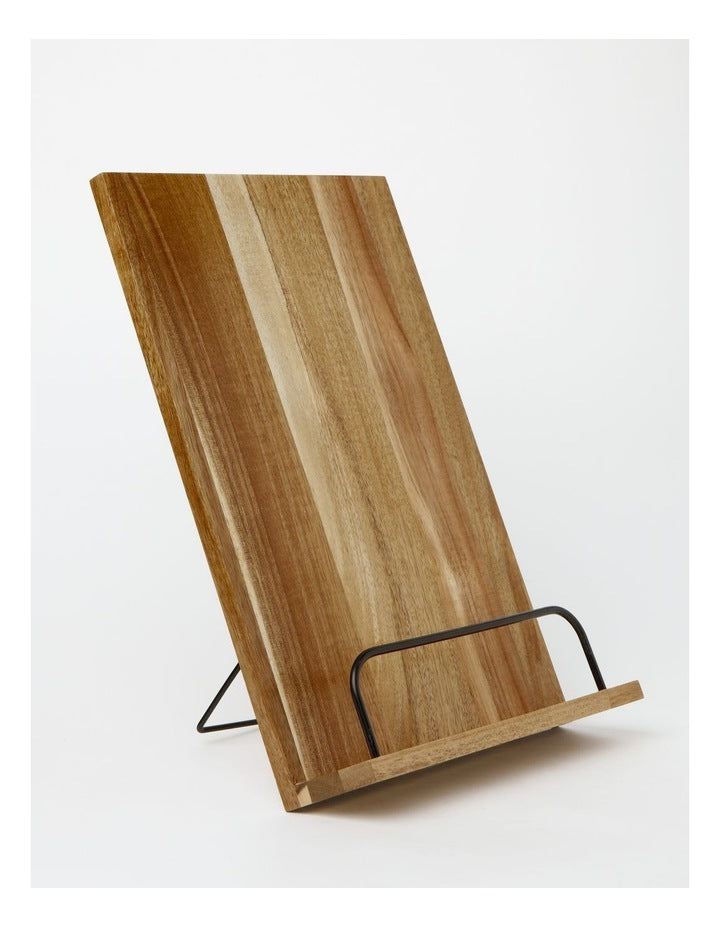Acacia Wood Recipe Holder in Natural