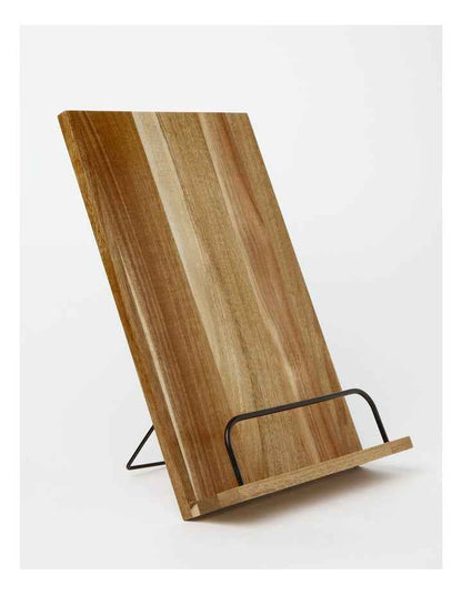 Acacia Wood Recipe Holder in Natural