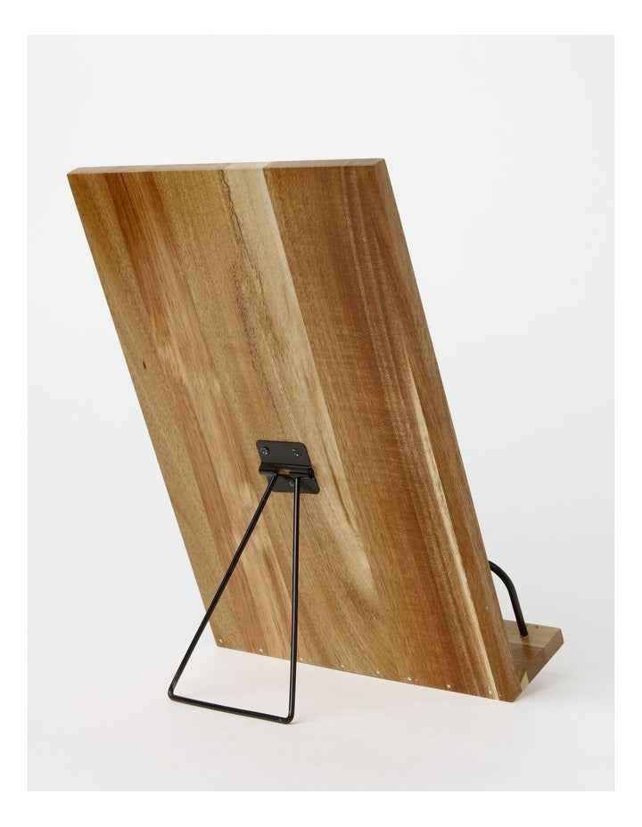 Acacia Wood Recipe Holder in Natural