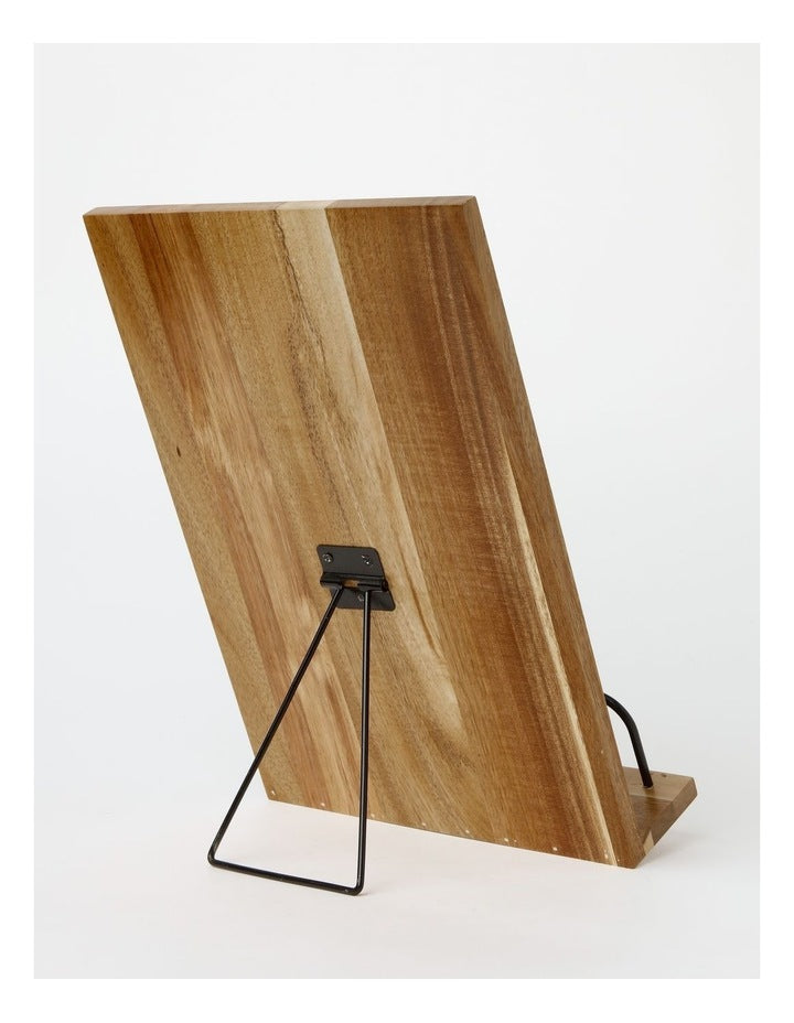Acacia Wood Recipe Holder in Natural