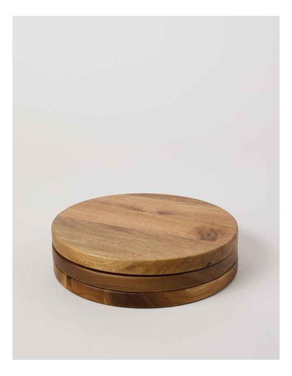 Wood Trivet Set of Three in Natural
