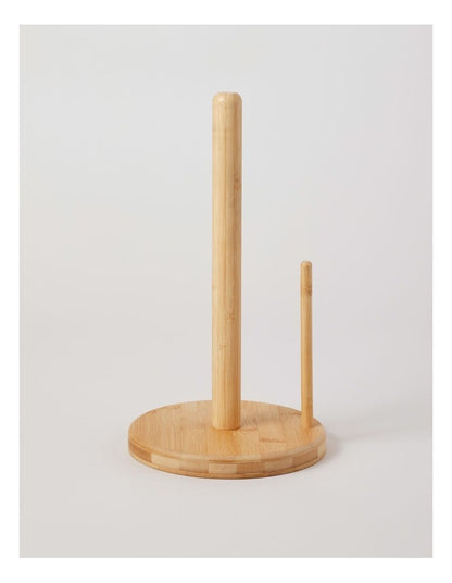 Bamboo Paper Towel Holder in Natural