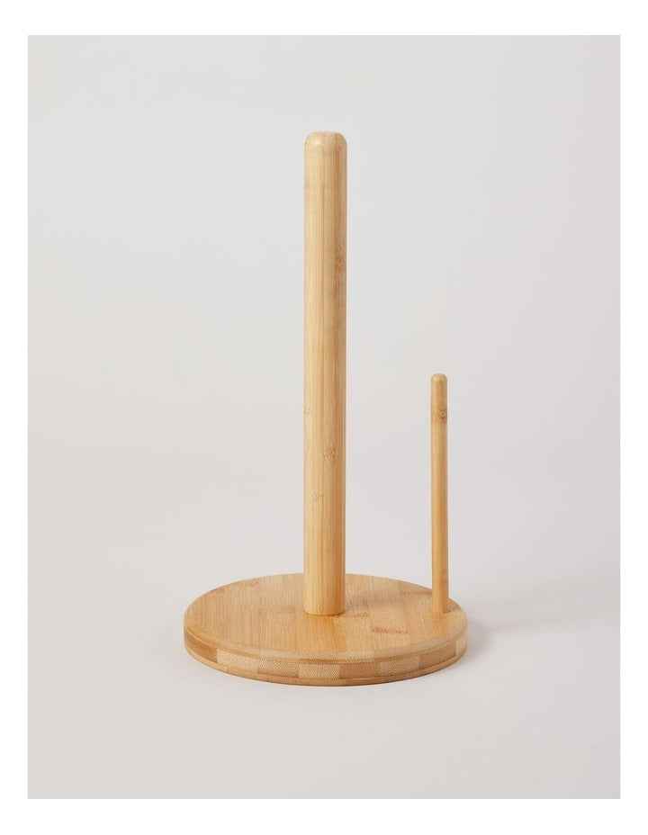Bamboo Paper Towel Holder in Natural