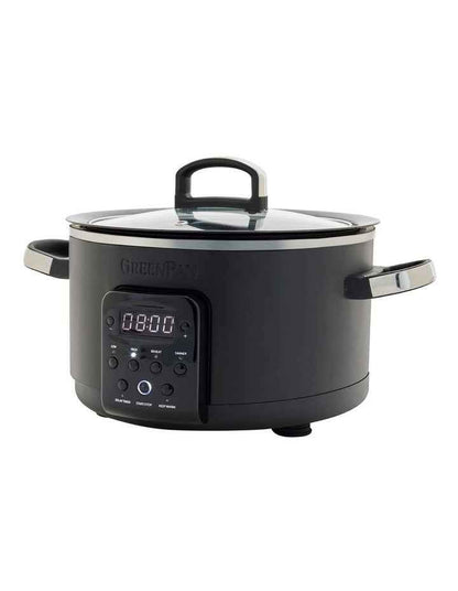 Bistro Slow Cooker in Black PFAS-free ceramic non-stick