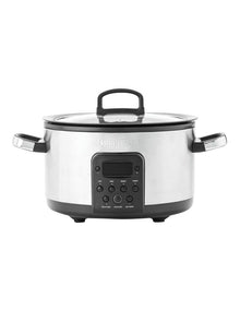 Bistro Slow Cooker Stainless Steel PFAS-free ceramic non-stick