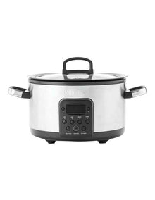 Bistro Slow Cooker Stainless Steel PFAS-free ceramic non-stick
