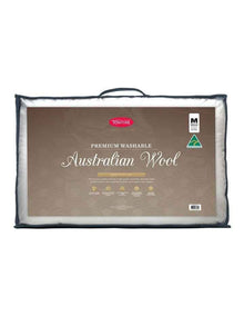 Australian Washable Wool Surround Pillow in White