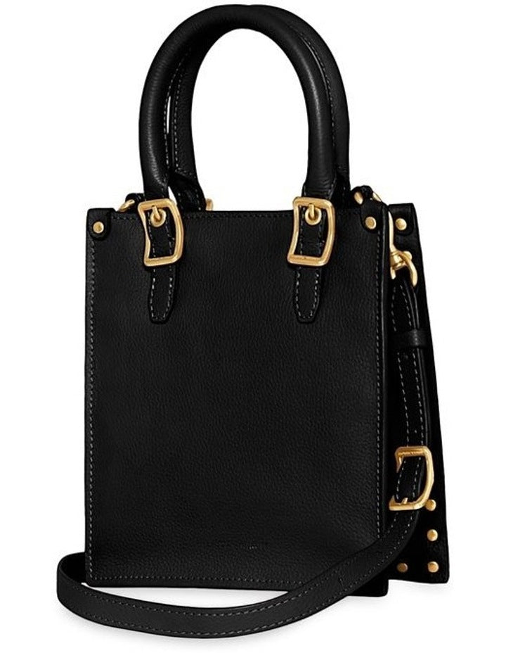 Studded Crossbody Bag in Black