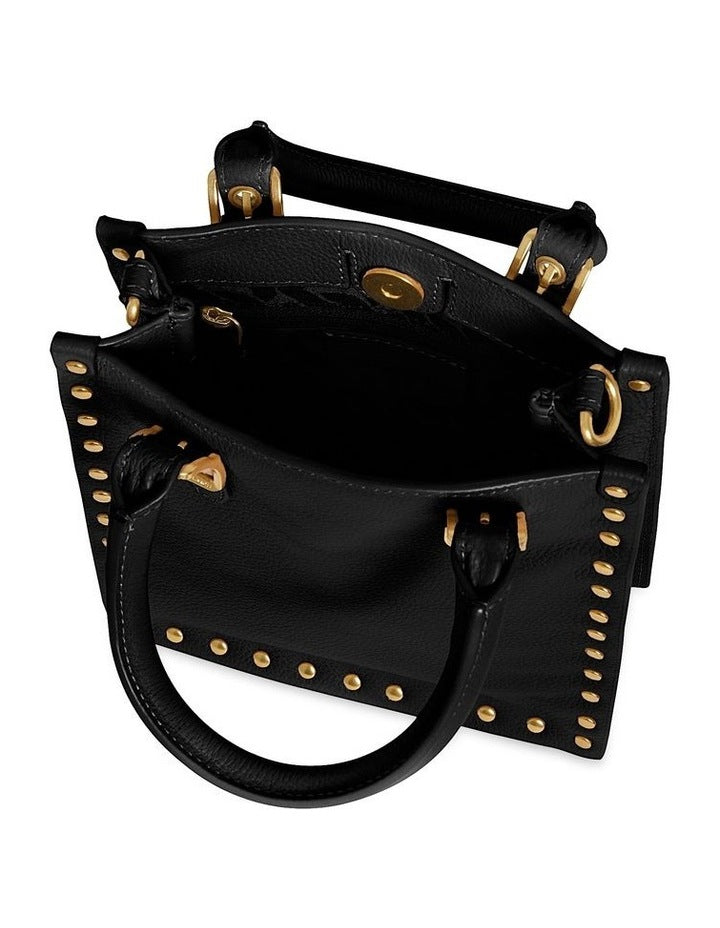 Studded Crossbody Bag in Black