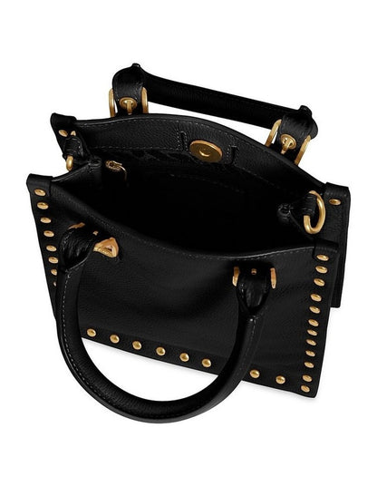 Studded Crossbody Bag in Black
