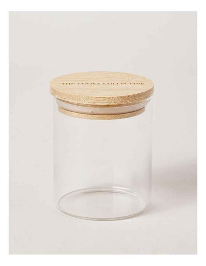 10cm Round Storage Canister Set of 6 in Clear